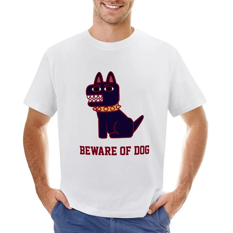 Beware Of Dog Designable Men's T-shirt	