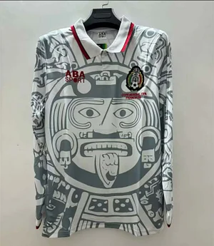 1998 Retro Long Sleeve Mexico Away Football Shirt 1:1 Thai Quality