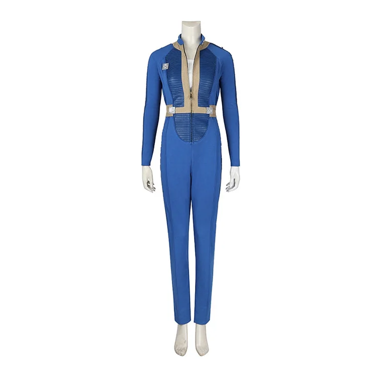 Fallout (2024) Women Vault 33 Dweller Blue Jumpsuit Outfits Cosplay Costume Halloween Carnival Suit