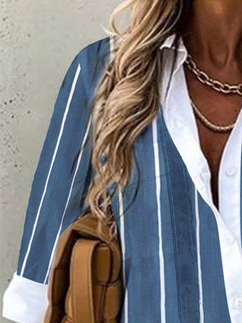 Women Half Sleeve V-neck Solid Color Dress