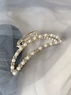 Vintage Rhinestone And Pearl Oversize Hairpin $9.99