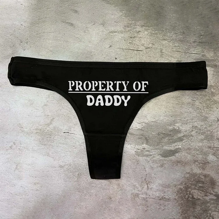 Teecade Teecade Property Of Daddy Printed Sexy Women's Panties