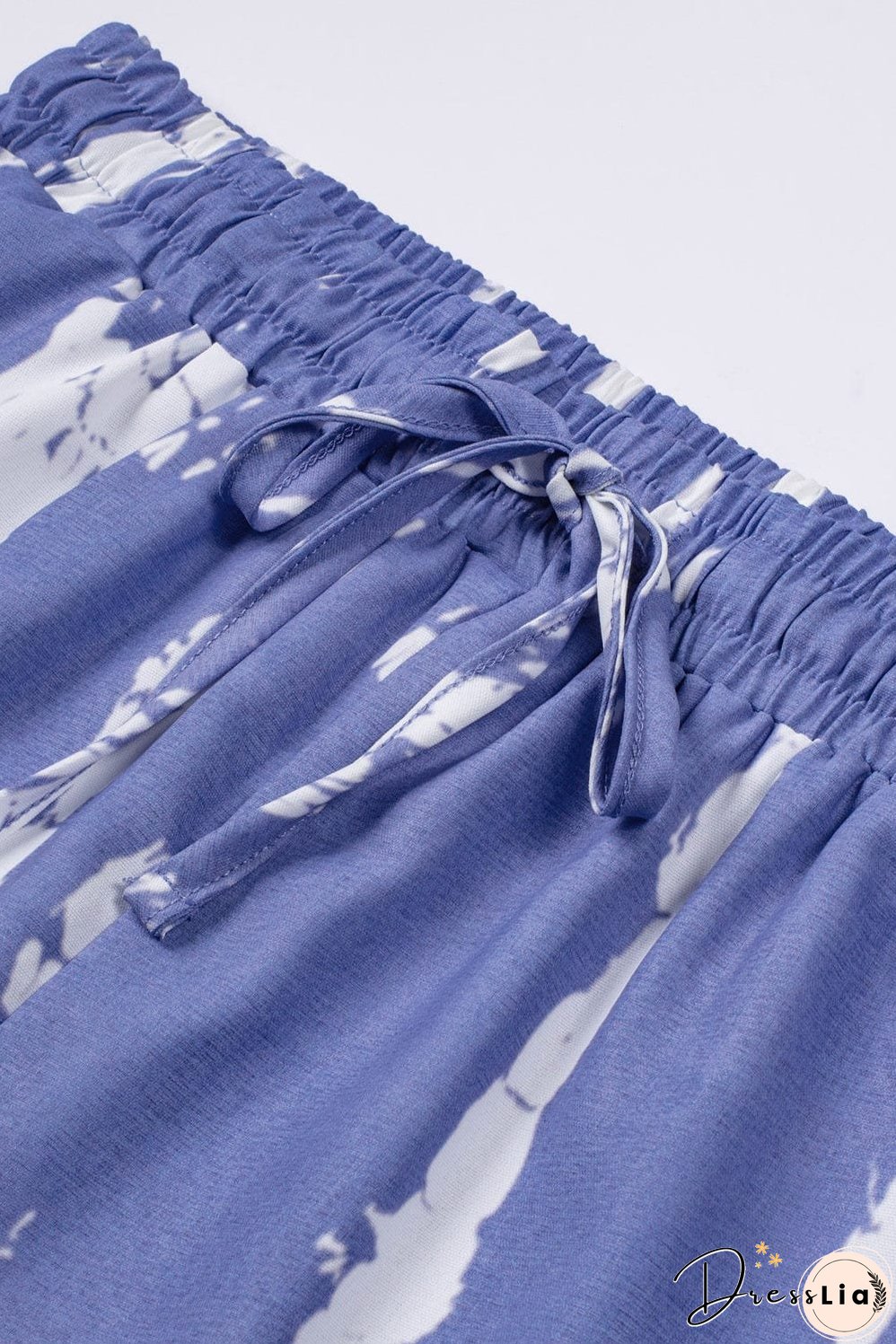 Boho Blue Tie Dye Summer Shorts