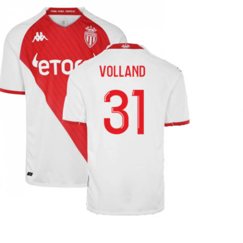 Maillot AS Monaco Kevin Volland 31 Domicile 2022-2023