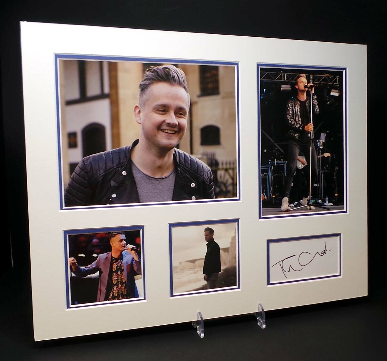 Tom CHAPLIN Signed Mounted 20x16 Photo Poster painting Display AFTAL RD COA KEANE Singer