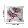 Quirky Girl Stamped Cross Stitch Pillow Cover Kit 11CT 3-Strand DIY Embroidery 45x45cm with Zipper tapestrymarket