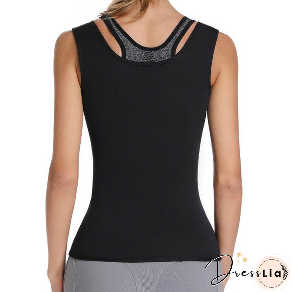 Women Waist Trainer Vest Slimming Corset Sweat Suits Neoprene Sauna Vest Workout Tank Tops Weight Loss Postpartum Body Shaper Shirt