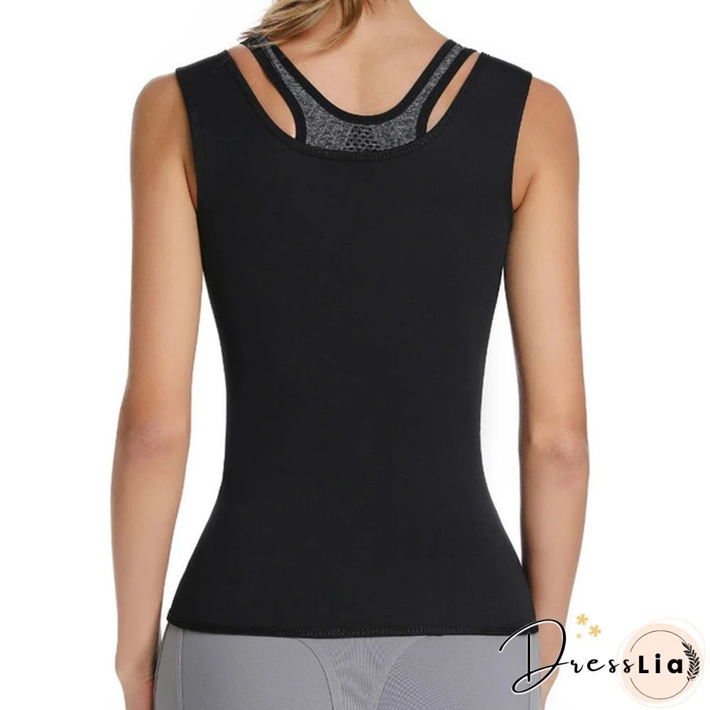 Women Waist Trainer Vest Slimming Corset Sweat Suits Neoprene Sauna Vest Workout Tank Tops Weight Loss Postpartum Body Shaper Shirt