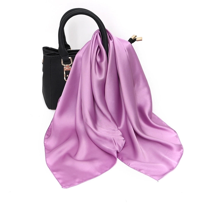 Women’s Elegant Basic Printing Polyester Printing Silk Scarf