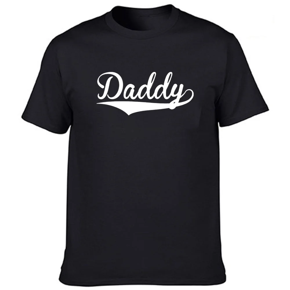 Summer Brand T-shirt Men Short Sleeve Daddy Letter Print Fashion Casual O-neckmens Tee Shirts Harajuku Tumblr Quotes Shirt