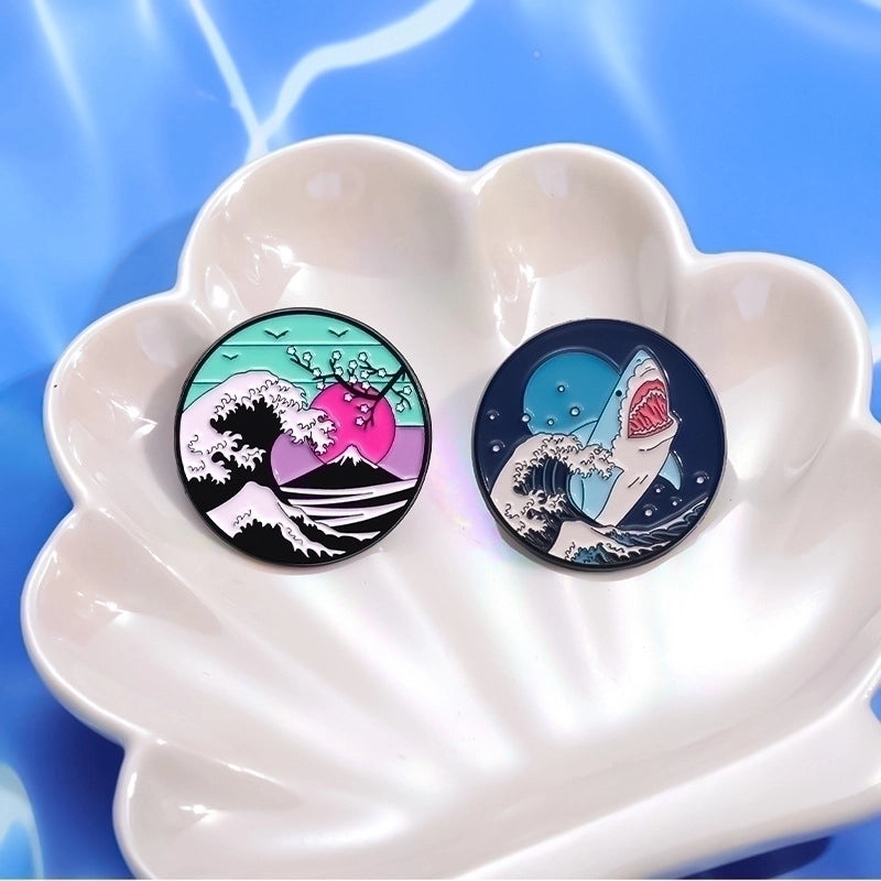 Cartoon Style Cute Cartoon Alloy Stamping Stoving Varnish Plating Unisex Brooches