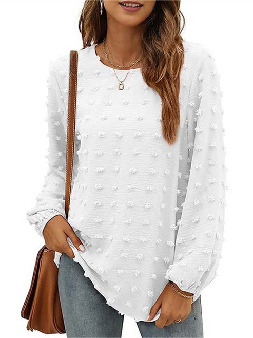 Women Long Sleeve V-neck Graphic Floral Printed Top