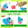 >SALE<12PCS Cartoon Dinosaur Double Sided Diamond Painting Keychain for Beginner Adult