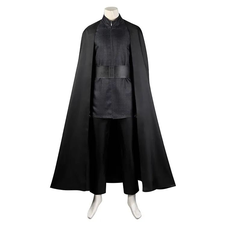 Kylo Ren Black Cloak Set Outfits Cosplay Costume Halloween Carnival Suit