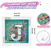 Butterfly Flower J 5D Partial Drill DIY Diamond Painting Kit 30*30cm