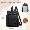 Mode Damen Rucksack,Cityrucksack Handtasche PU-Leder,Daypack M&auml;dchen Elegant f&uuml;r Freizeit/Reisen/Arbeit/Einkauf, Casual Tagesrucksack,Vielseitiges Design,Schulrucks&auml;cke
