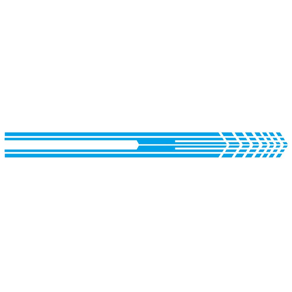 

1 Pair 215x9cm Car Stickers Racing Sports Stripe Auto Body Decals (Blue), 501 Original