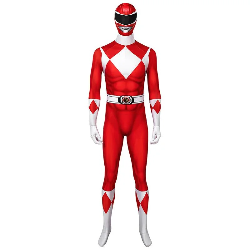 Mighty Morphin Power Rangers Red Ranger Cosplay Costume