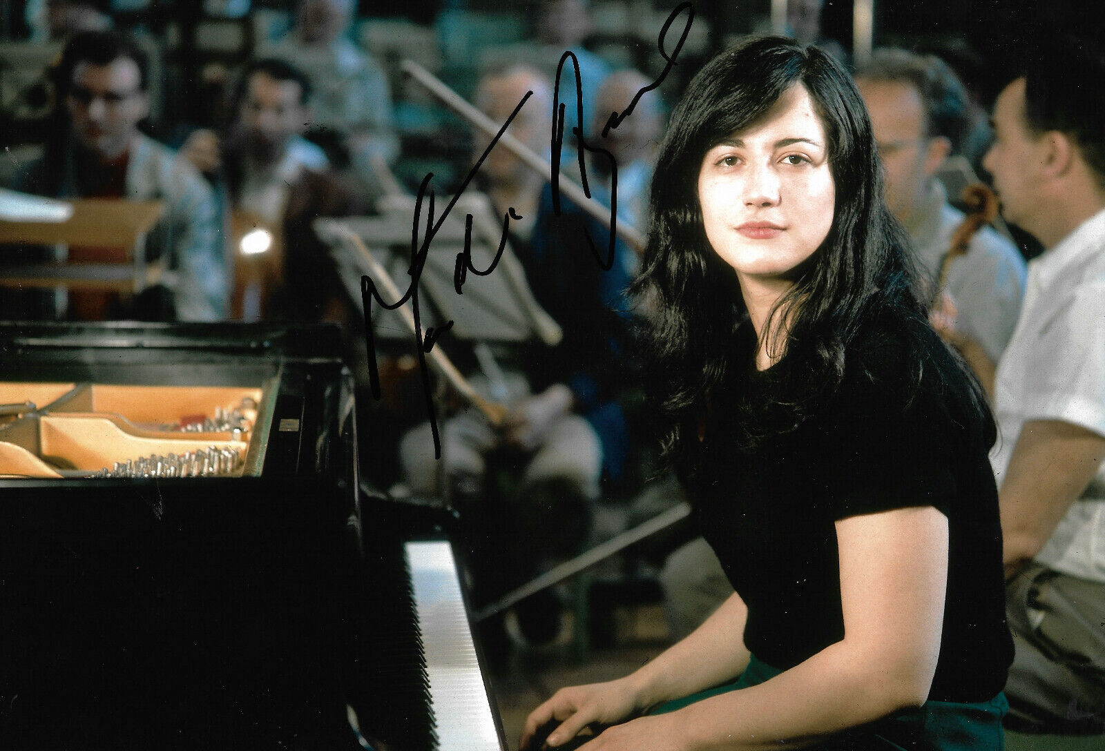 Martha Argerich signed 8x12 inch Photo Poster painting autograph