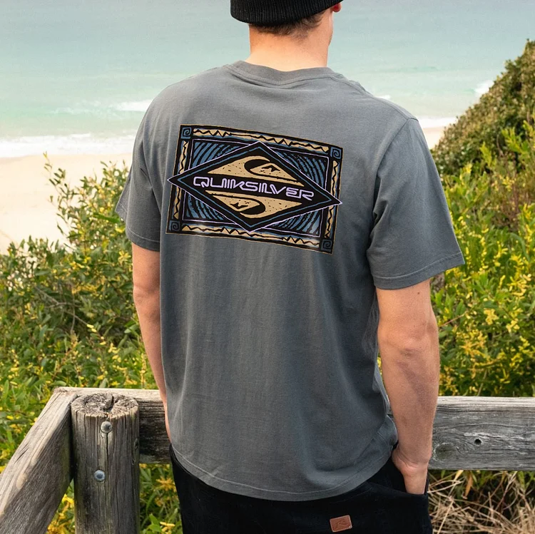 Men's Casual Surf Short Sleeve T-Shirt b471