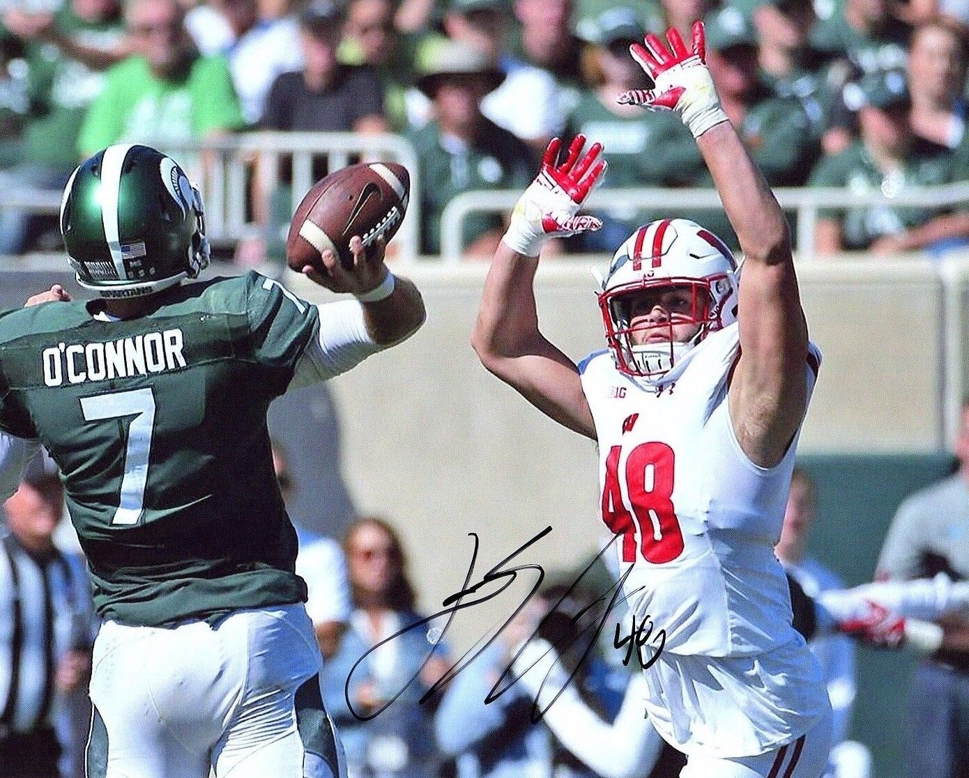 Jack Cichy Wisconsin Badgers signed autographed 8x10 football Photo Poster painting COA