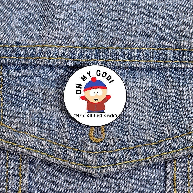 Cartoon Style Pin Cartoon Character Metal Printing Women’S Brooches