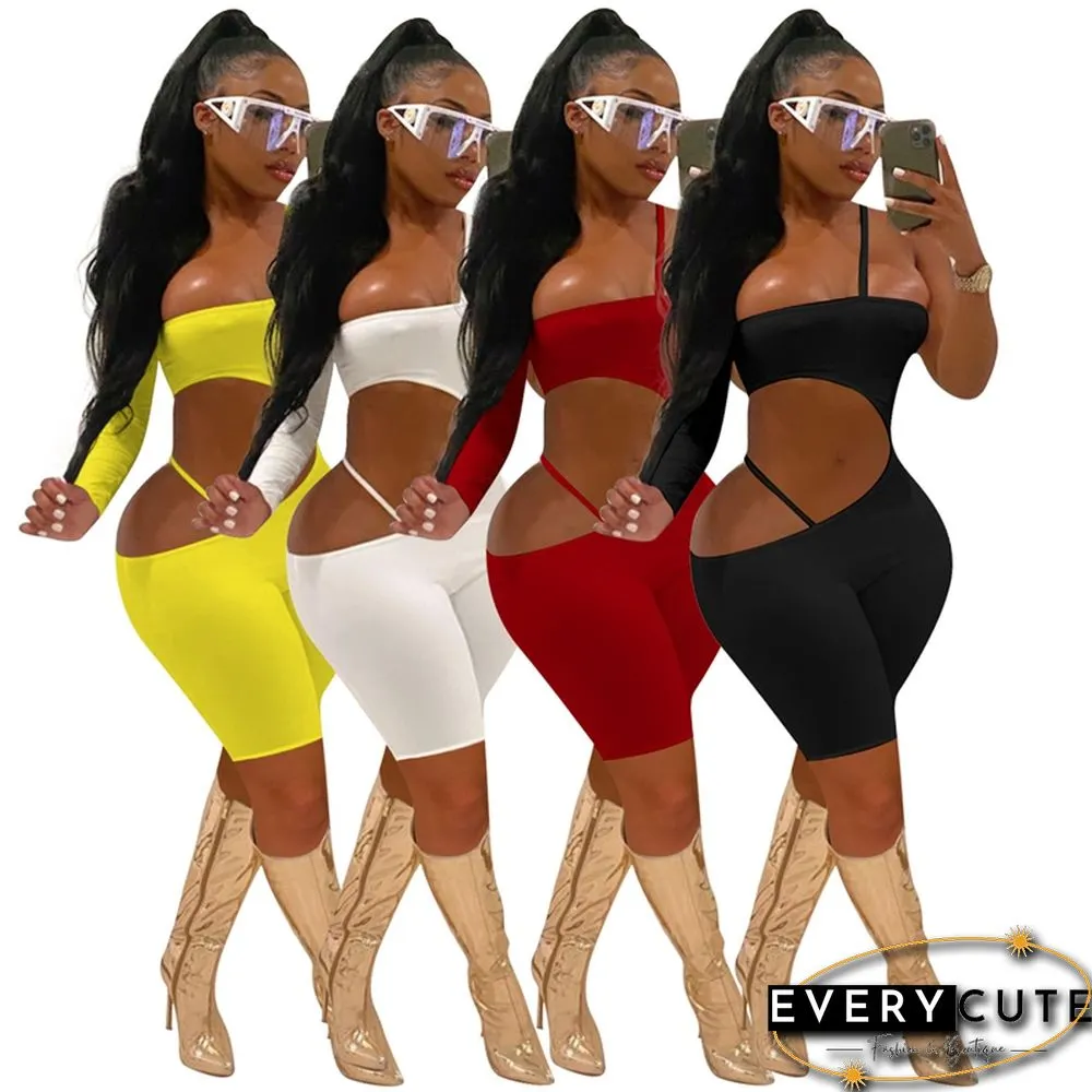 Sexy Jumpsuit Women Party Clubwear Club Outfits Bodycon Rompers Playsuits Summer Shorts