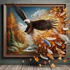 Eagle Out Of Frame - 14CT Stamped Cross Stitch - 40*40cm - Animal