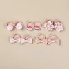 10PCS Colorful Flower Bowknot Elastic Hair Bands for Babies