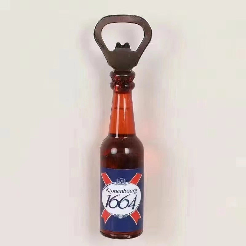 Creative Beer Bottle Bottle Opener Home Personalized Trend Refridgerator Magnets Cross-border Mini Beer Screwdriver