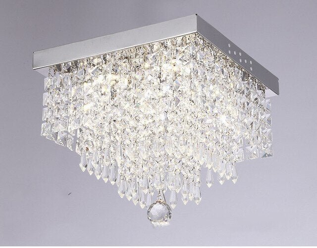 Square simple aisle living room LED ceiling crystal lamp balcony entrance corridor corridor aisle lamp creative ceiling lamp