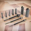 12PCS Motorcycle Bearing Puller Set w/Collets 9-23mm Inner Bearing Extractor Kit