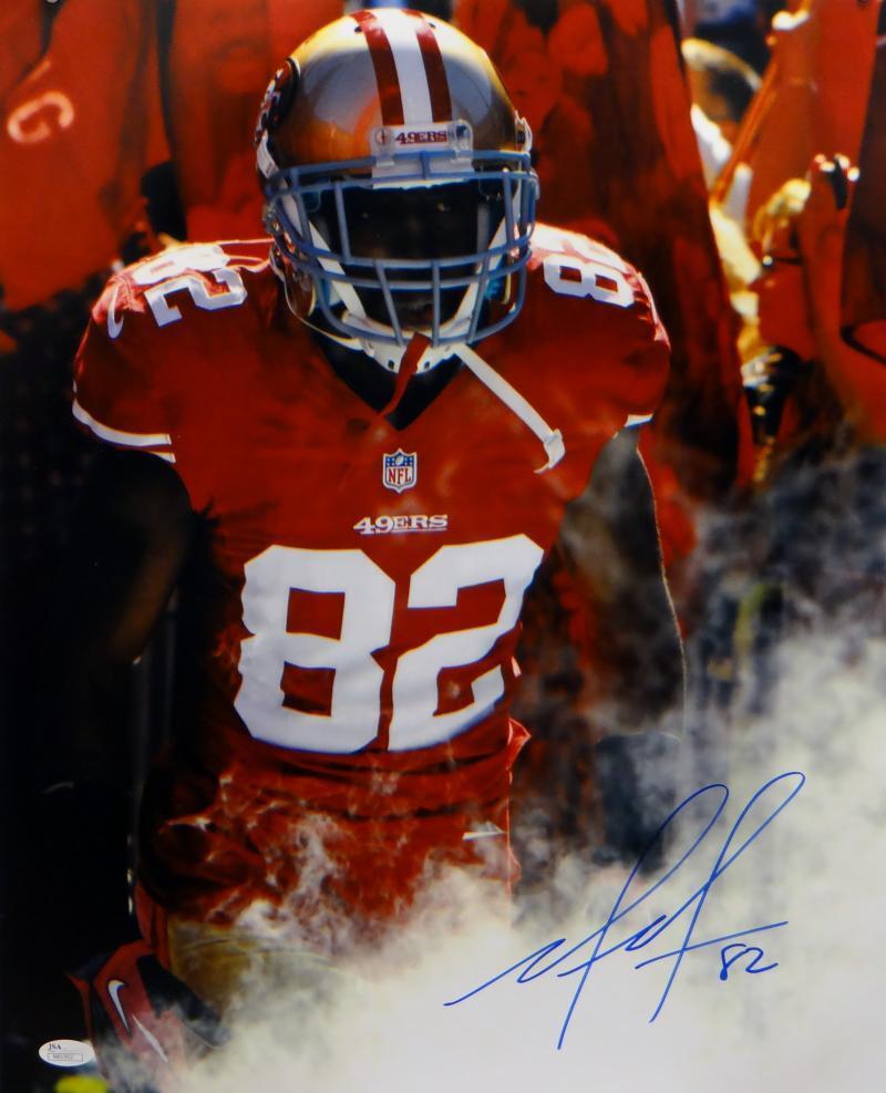 Mario Manningham Autographed San Francisco 49ers 16x20 Smoke Photo Poster painting- JSA Auth