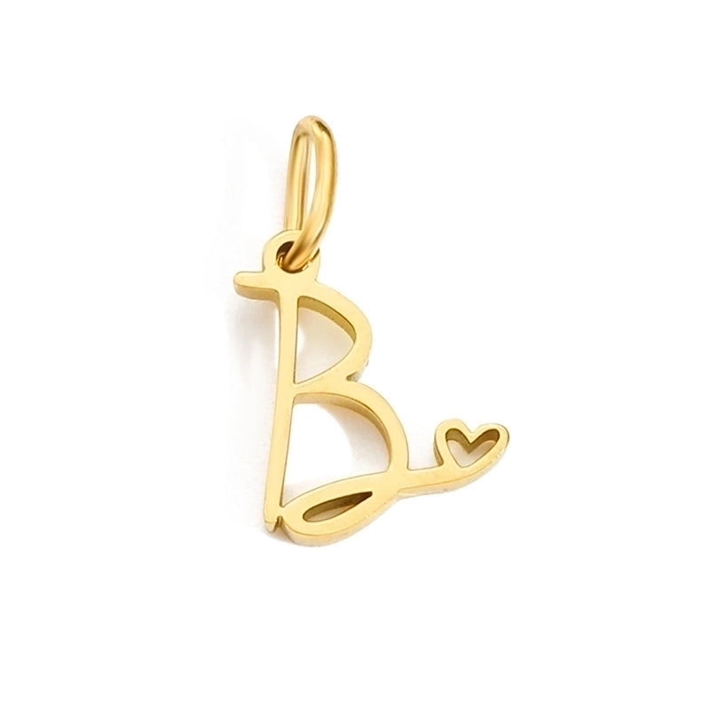 1 Piece Minimalist Letter Stainless Steel Plating Pendant Jewelry Accessories