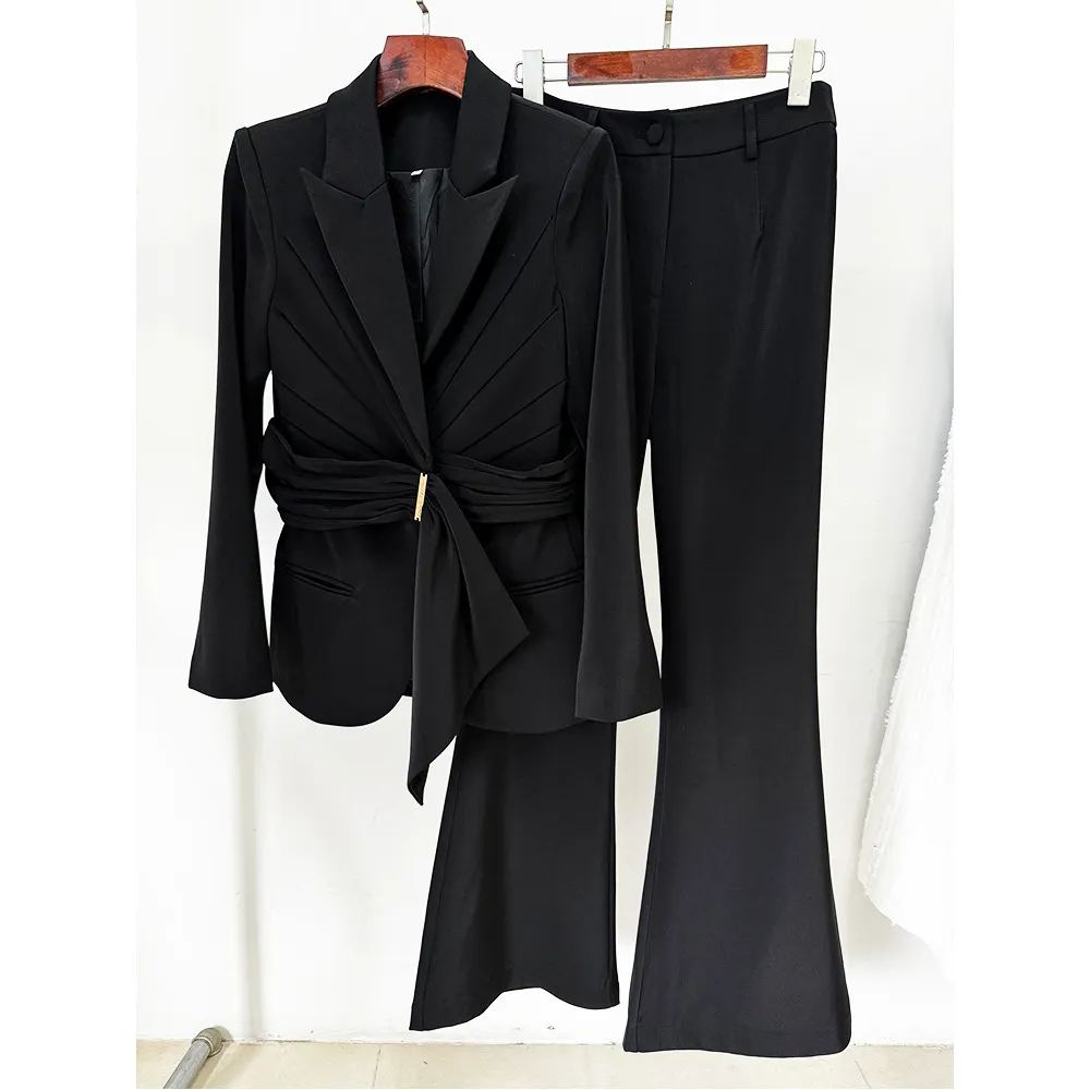 Nigikala Nigikala New Star Temperament Irregular Belt Suit Jacket Trousers Suit Suit Suit Suit Suit Suit Suit Suit