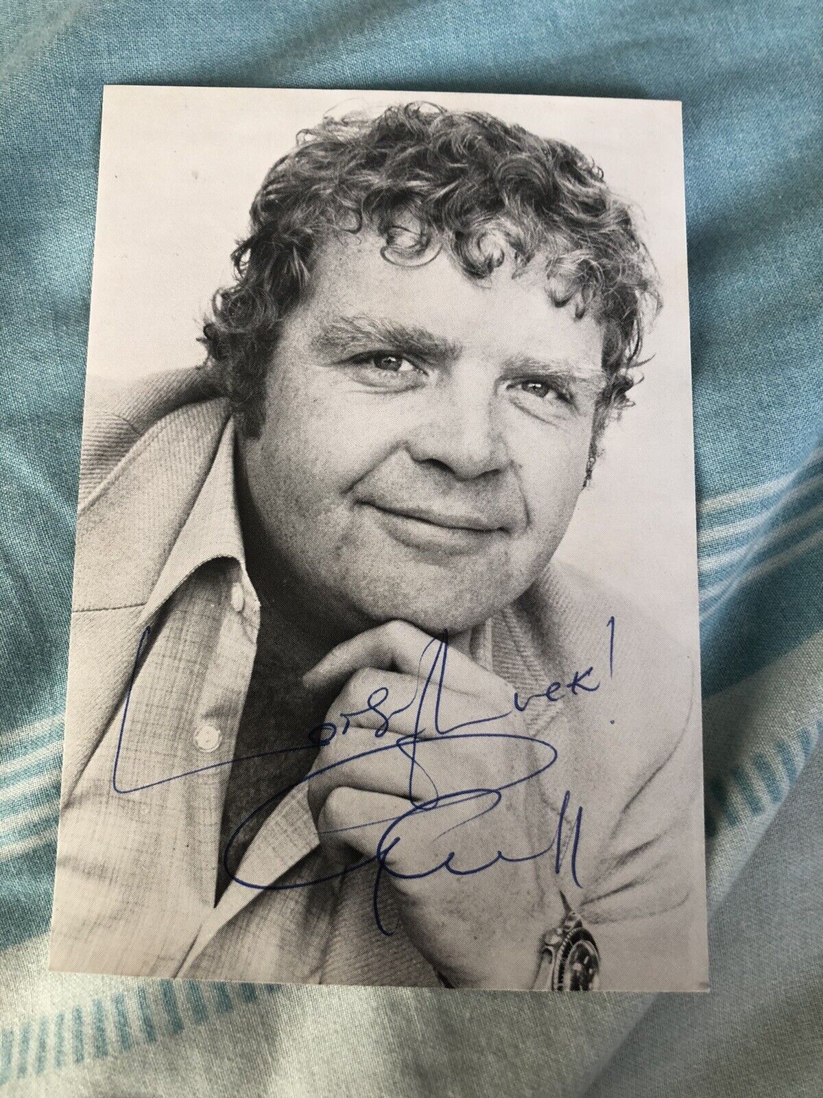 GEOFFREY HUGHES (KEEPING UP APPEARANCES) SIGNED VINTAGE Photo Poster painting