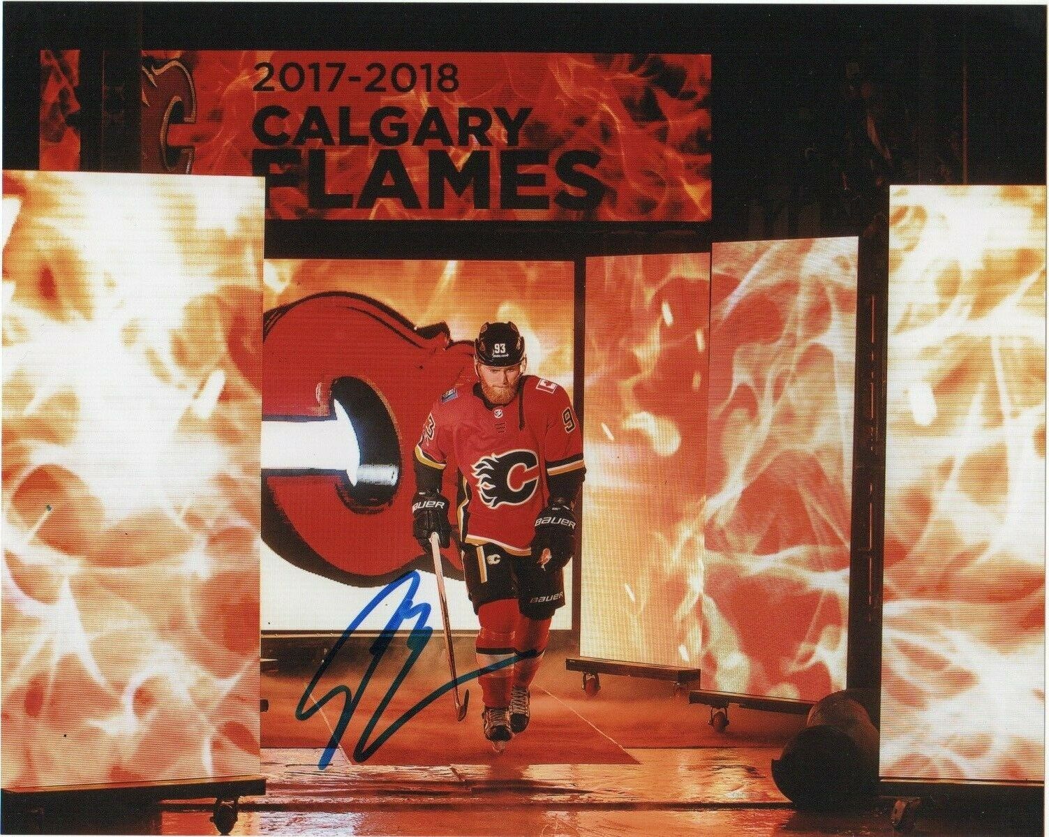 Calgary Flames Sam Bennett Signed Autographed 8x10 NHL Photo Poster painting COA #2