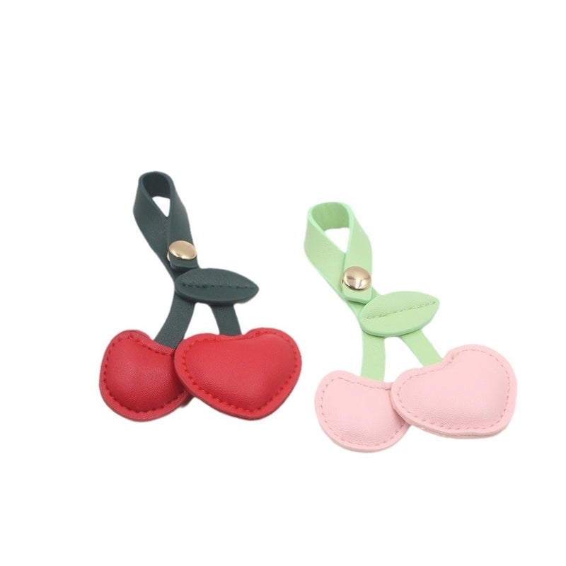 Pastoral Style Cherry Leather Bag High-end Pendant Cherry Retro Bag Keychain Hanging Ornaments