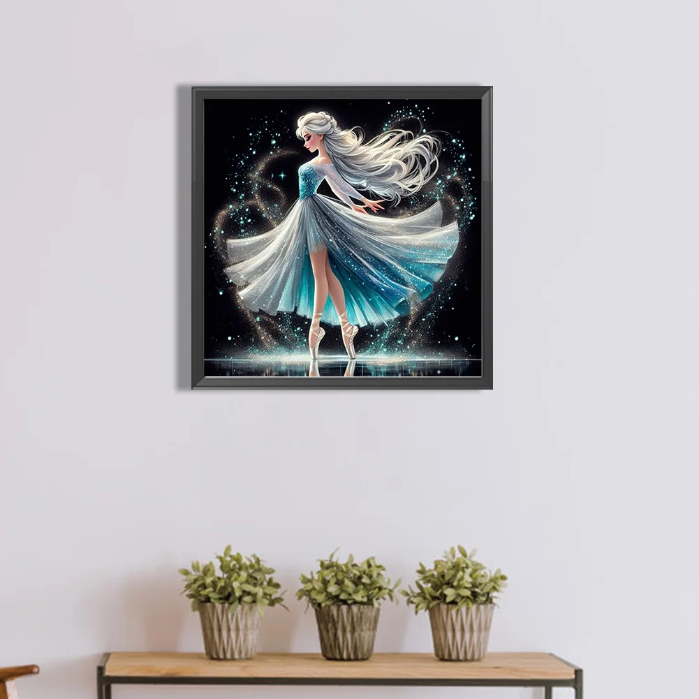 Diamond Painting - Full Round Drill - Princess Elsa(Canvas|40*40cm)