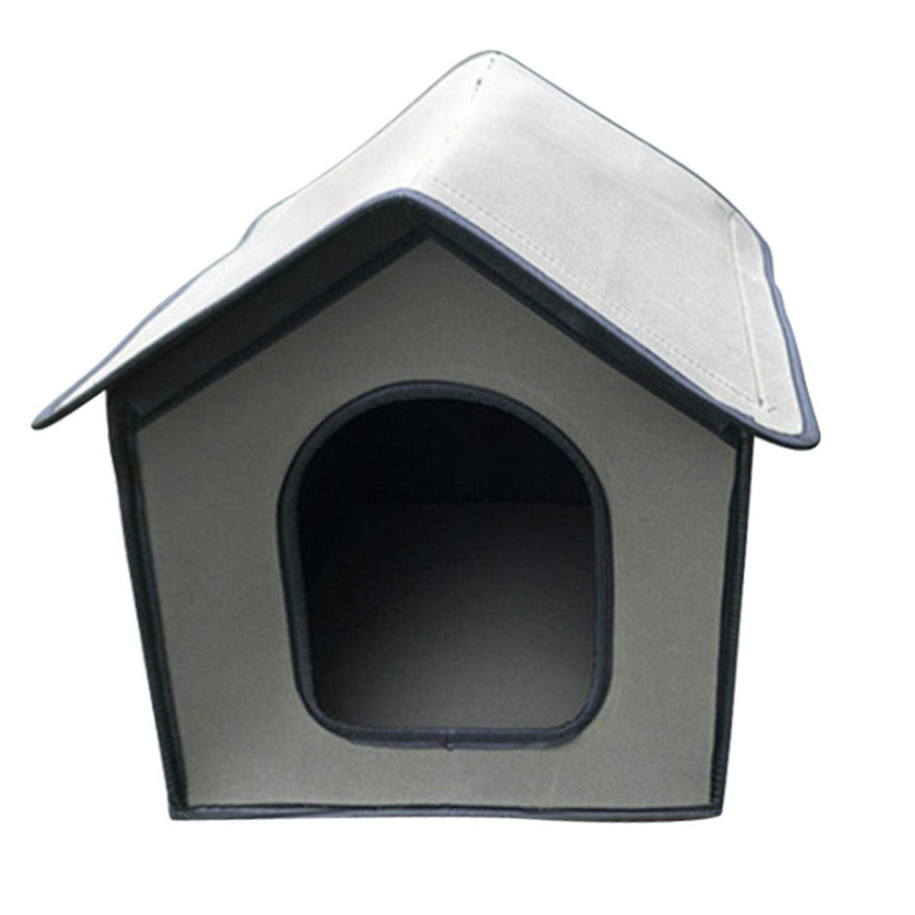 

Foldable Waterproof Pet Supplies Cat Dog Kennel Nest Cage Puppy Bed House, Grey, 501 Original