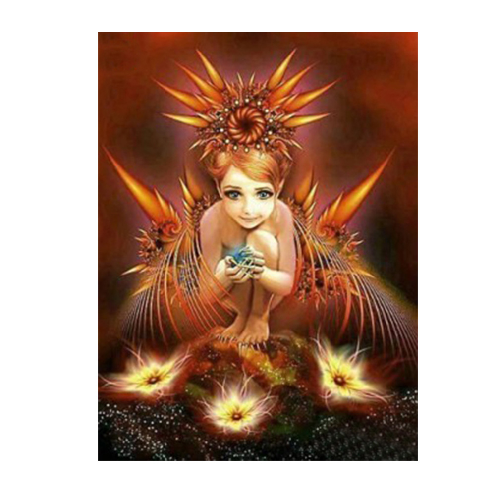 

Wing Girl - Round Drill Diamond Painting - 30*40CM, 501 Original