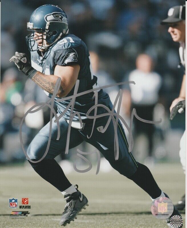 Lofa Tatupu Seattle Seahawks Autographed Signed 8x10 Photo Poster painting CFS