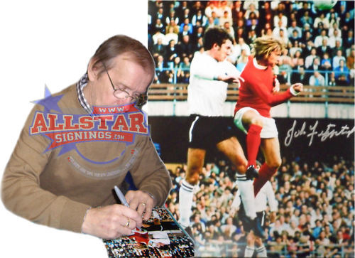 JOHN FITZPATRICK SIGNED MANCHESTER UNITED FOOTBALL Photo Poster painting COA & PROOF
