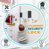 Home Security Door Lock Childproof Reinforcement Safety Latch Aluminum Alloy
