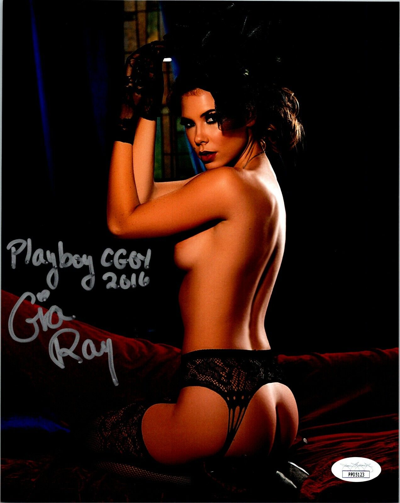 GIA RAY Authentic Hand-Signed SEXY Playboy CGOY 2016