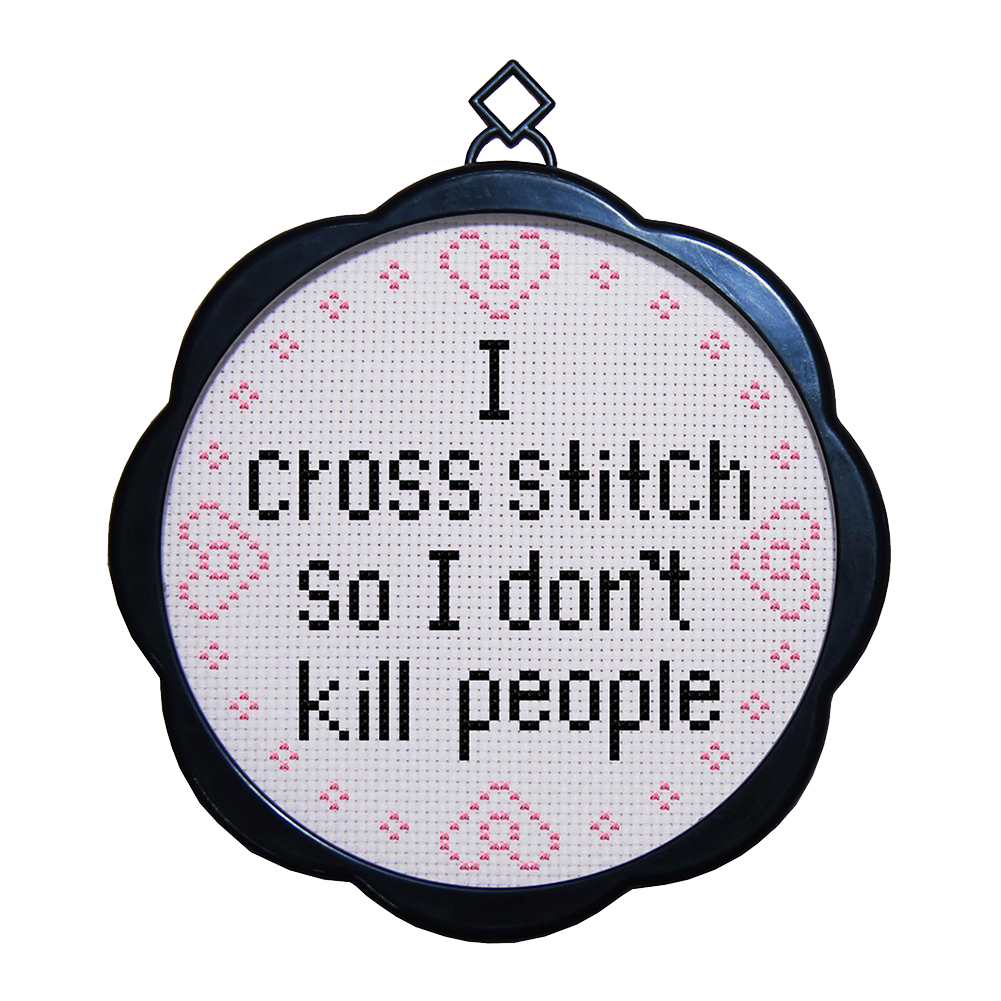 

English Letter - 11CT Stamped Cross Stitch - 17*17CM (With Frame), 501 Original