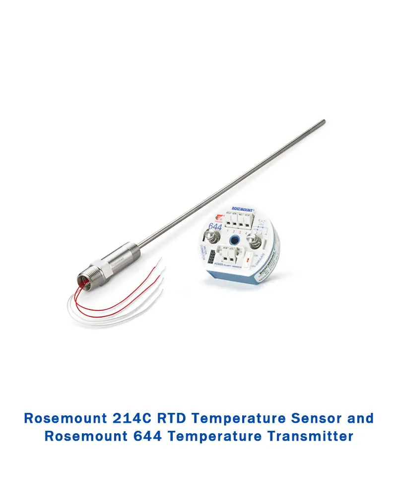 rosemount,Rosemount 214C RTD Temperature Sensor and Rosemount 644 Temperature Transmitter