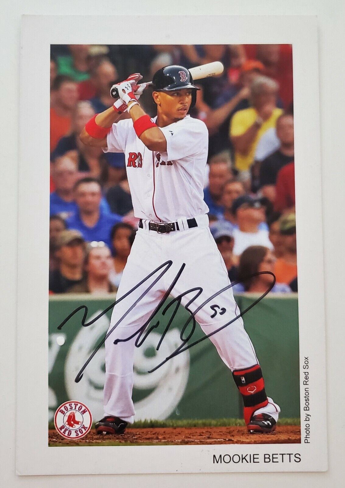 Mookie Betts Signed 4x6 Photo Poster painting Boston Red Sox LA Dodgers MLB Baseball Legend RAD