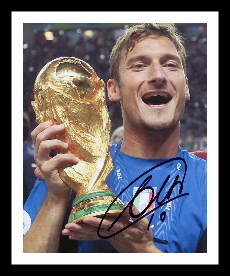 Francesco Totti - Italy - 2006 World Cup Autographed Signed & Framed Photo Poster painting 1