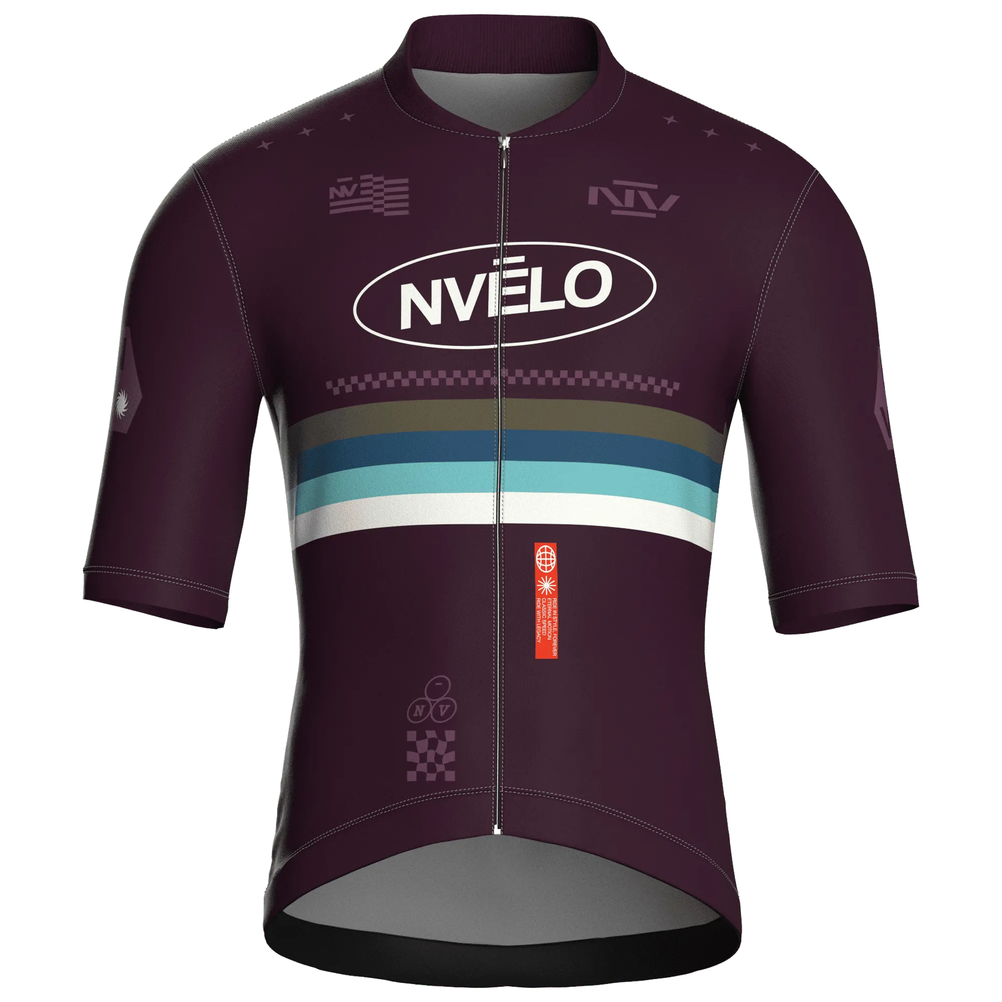 Meridian Aubergine Jersey – Cycling Short Sleeve Race Fit